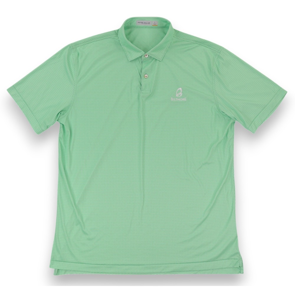 Peter Millar Featherweight Performance Golf Polo Large Green Arizona Biltmore GC